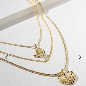 Vanessa Mooney Cielo Rose & Amor Necklace